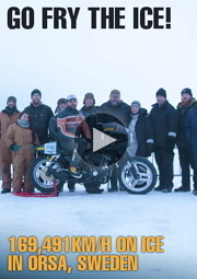 Banner Orsa Ice Race 2013 Harley Chopper Custom Parts Accessories IOE Flathead Knucklehead Panhead Shovelhead Evolution Sportster HotRod