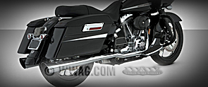 V&H Tapered Slash-Cut Slip-Ons for Touring Models