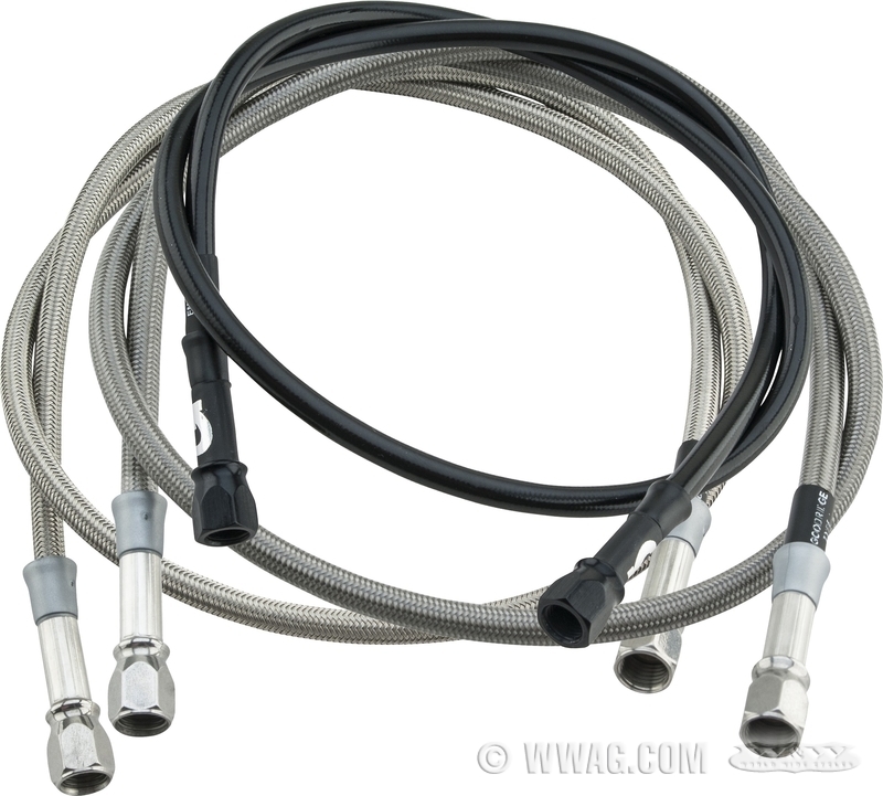 W W Cycles Brakes Goodridge Universal Braided Steel Brake Lines gents-rear-allwyn-bikes