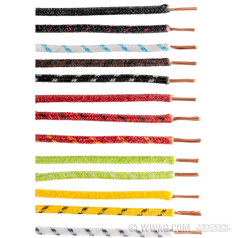 W&W Cycles Electrical > Electric Wires Cotton Braided