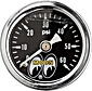 Moon Oil Pressure Gauge