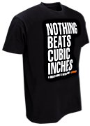W&W Classic T-Shirts - NOTHING BEATS CUBIC INCHES Black