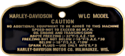 Caution Plates WLA/WLC