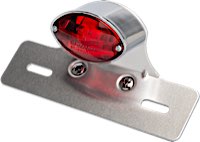 Micro Cat Eye Taillights with License Bracket