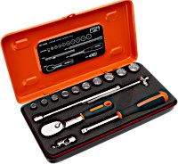Bahco Ratchet and Socket Sets 1/4“ Metric