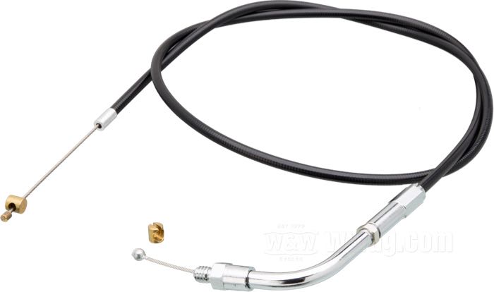Throttle Cables for FL 1976-1980, FX 1976-1980, FXWG 1980, Sportster XL/C/CH 1976-1980, XLS, XLCR (Keihin Carb)
