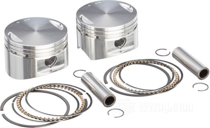 S&S Forged Pistons 3-5/8” Big Bore Evo Stock Heads 4-1/4” and 4-1/2” Stroke