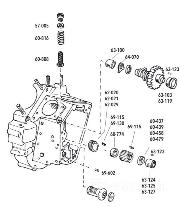 Gear Case Parts for Big Twin 1970-1999