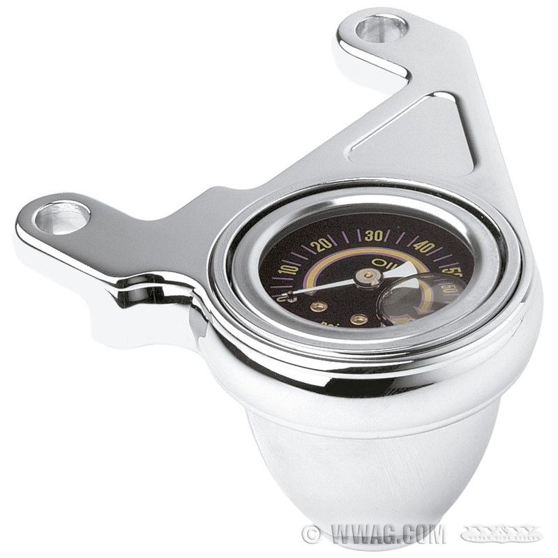 W&W Cycles Oil Tank > Arlen Ness Oil Pressure Gauge Bracket