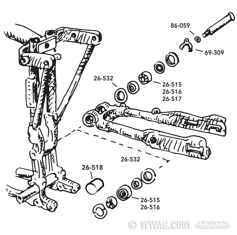 W&W Cycles Chassis > Swingarm Bearings for Sportsters
