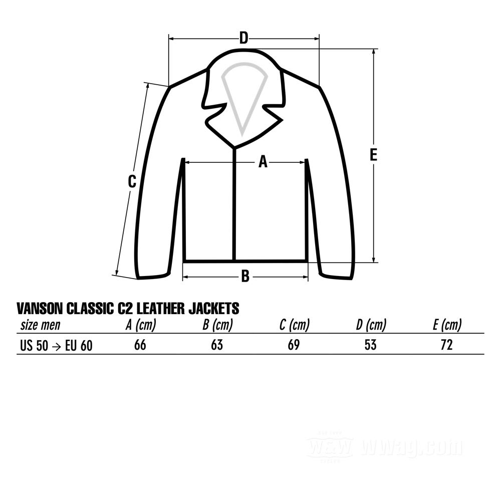W&W Cycles - Vanson Classic C2 Leather Jackets