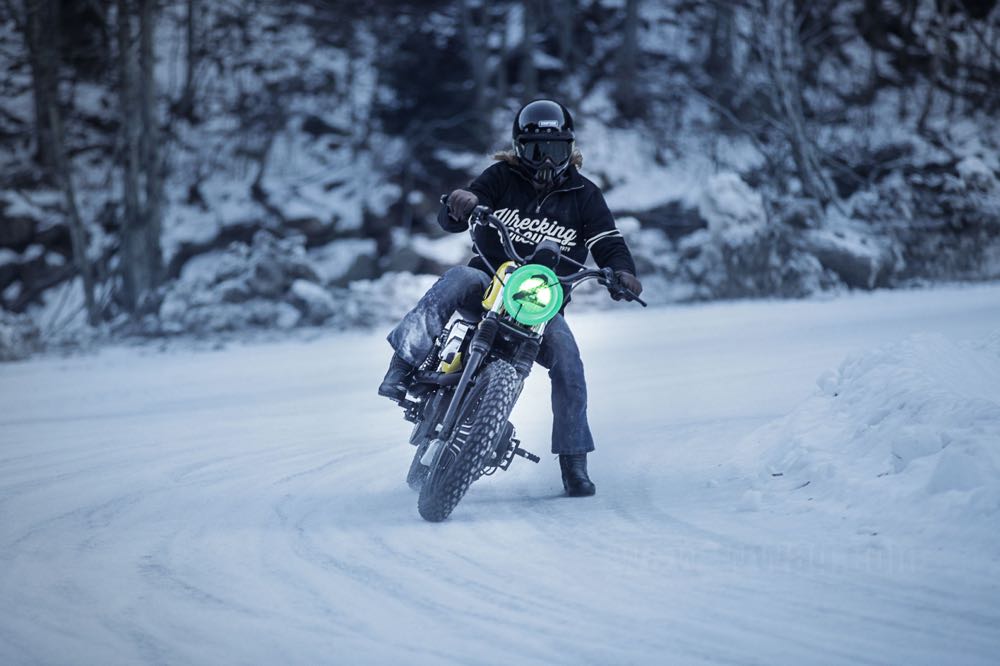 Riding below zero.