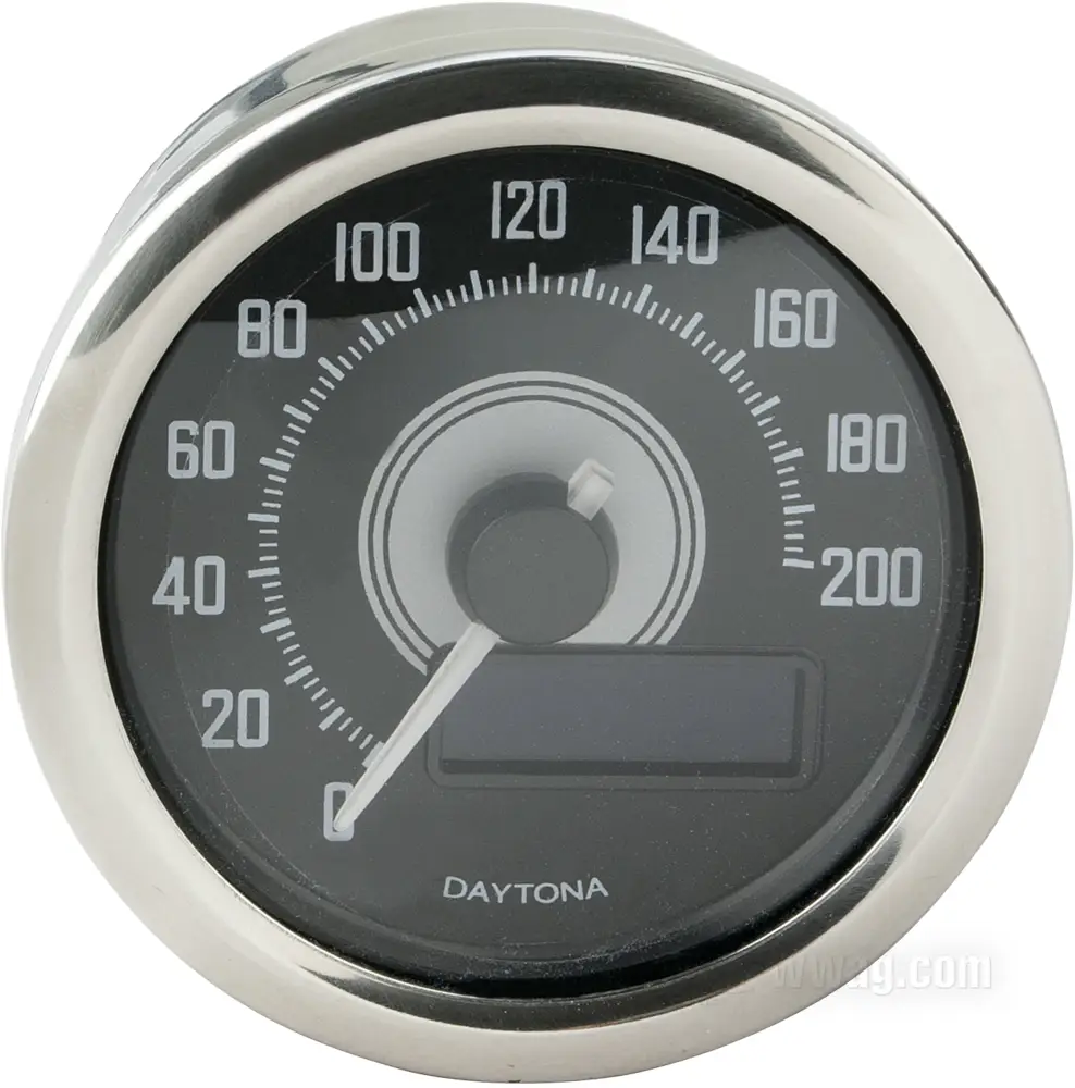 Daytona Velona 60 Electronic Speedometer, polished