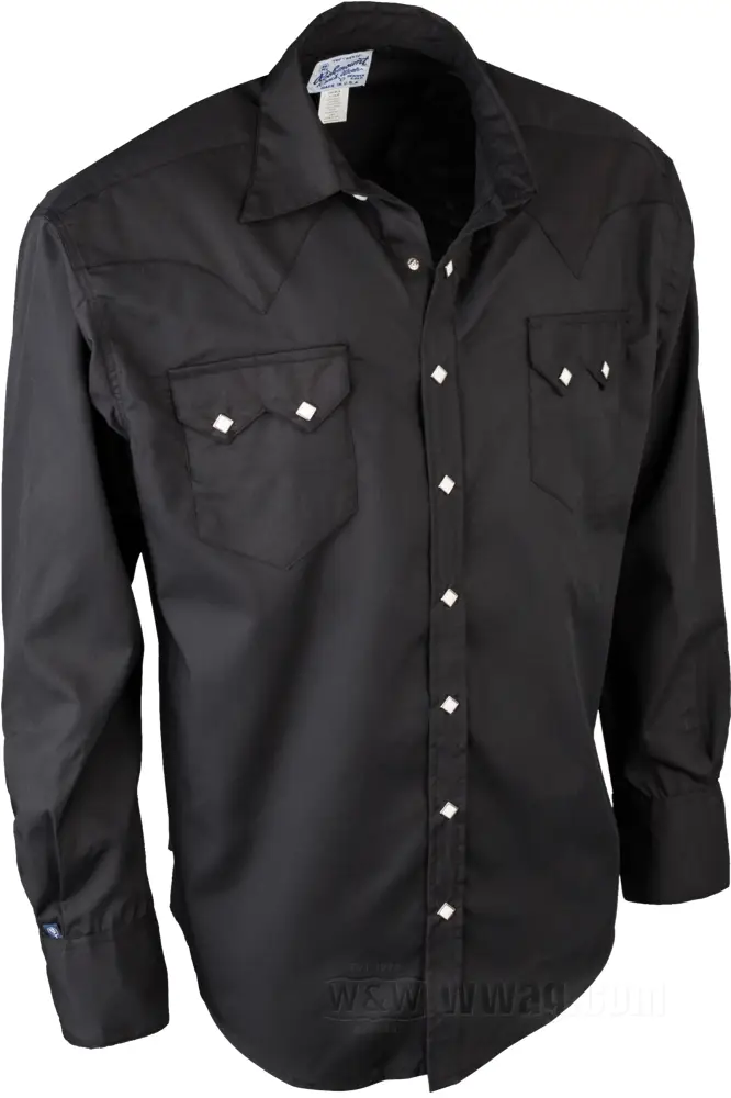 Rockmount Western Shirt, Black, S