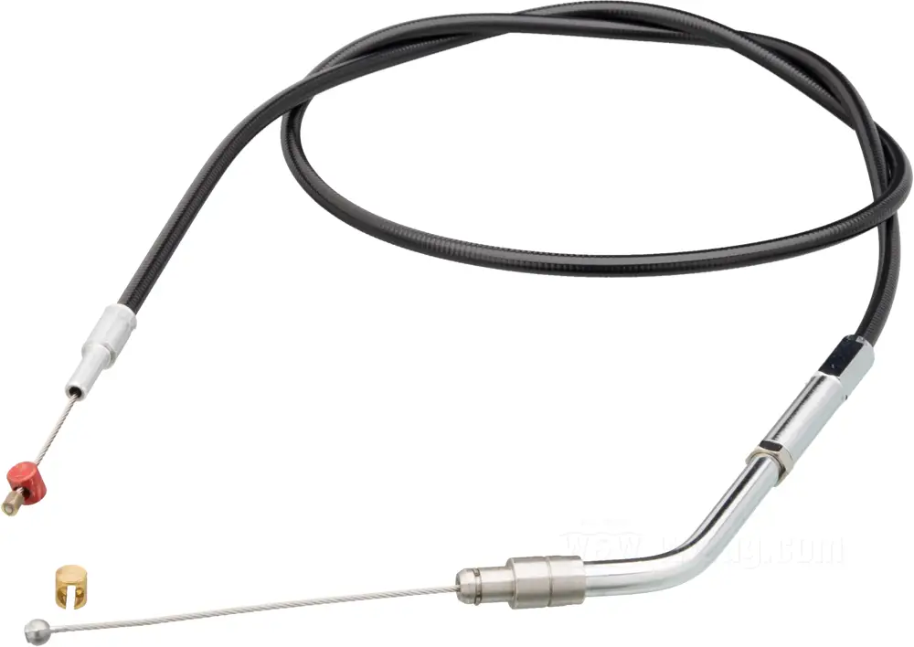 Throttle Cable, Black Vinyl, B-coil 80 cm