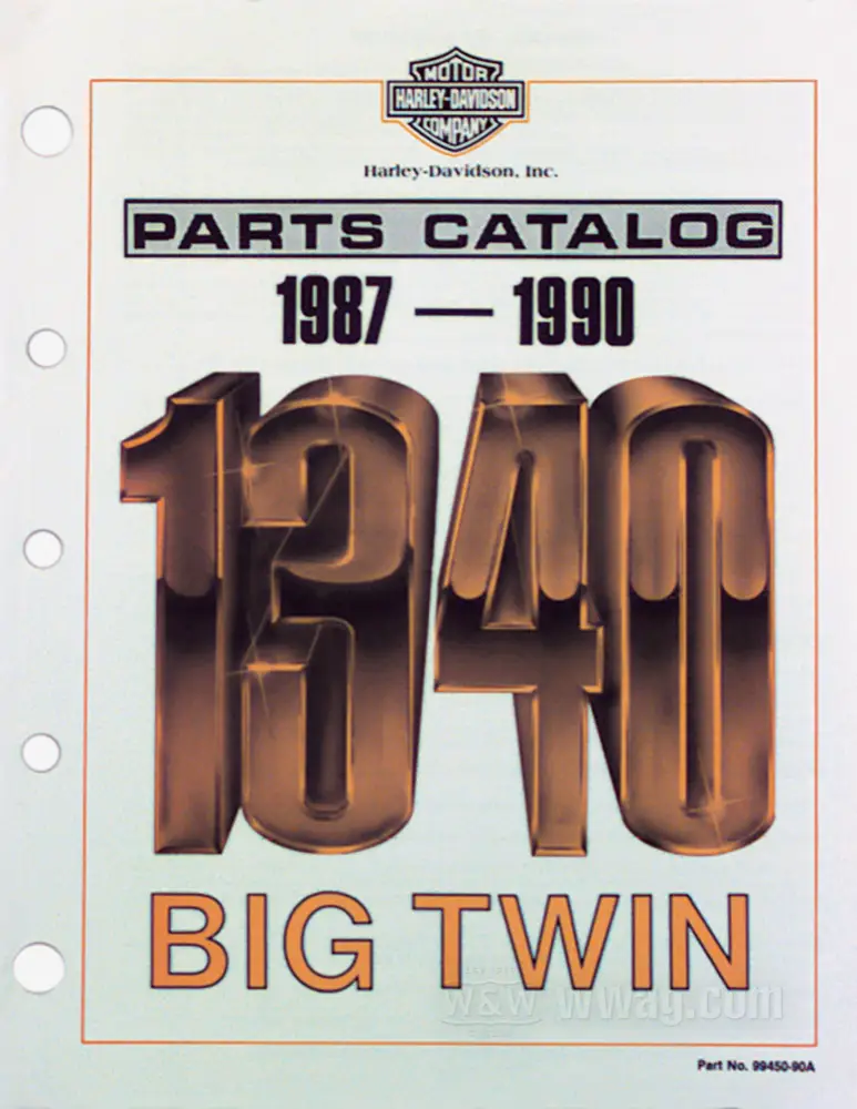 ハーレー BIG TWIN パーツカタログ 1987-1990 H-D Parts Catalog for Big Twins 1987-1990