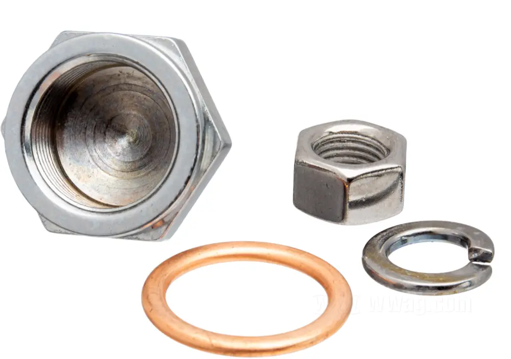 Nut for Float bowl, thread: 3/4”-20, chrome
