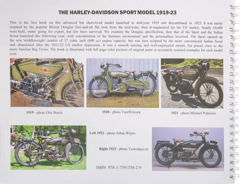 Stampa D'arte Su Brevetto Harley Davidson – Motore V Doppio 1923 – Stile Vintage