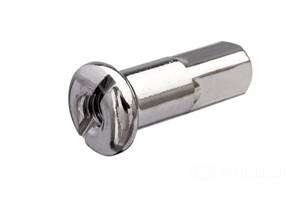 Rayons de vélo Buchel 12 mm - Boîte de 100 avec écrou en zinc - Noir