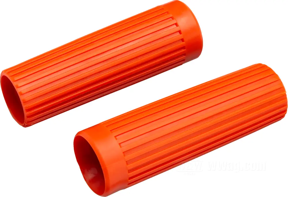 1962-1973 Grip Set Ribbed Style, red