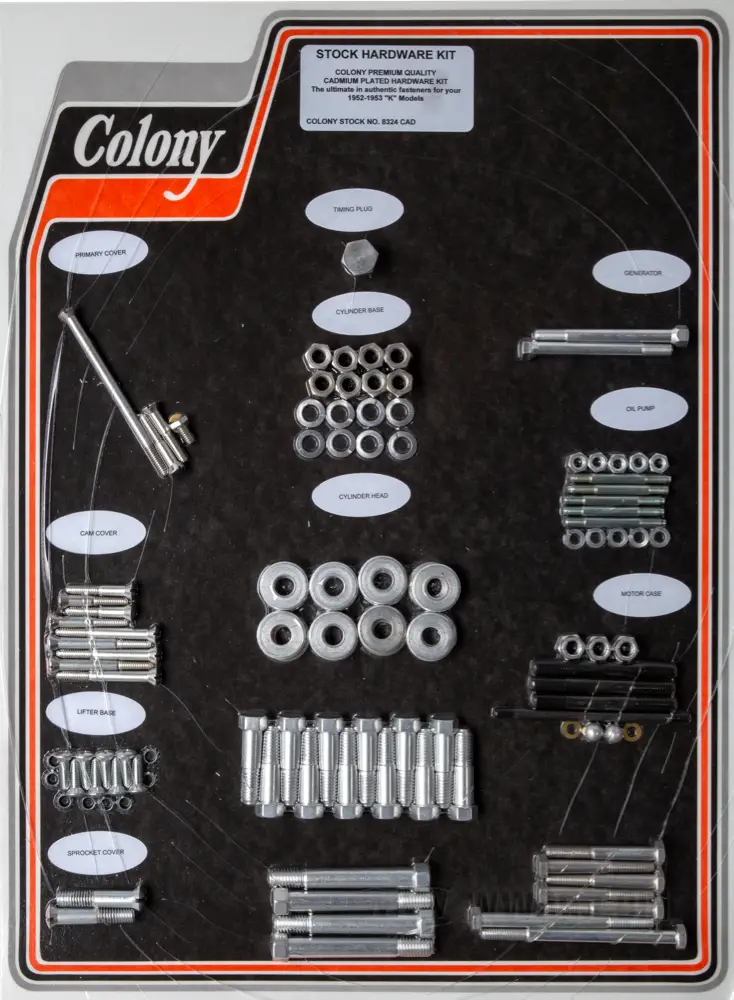W&W Cycles - Colony Hardware Kits for Engine and Drive Train