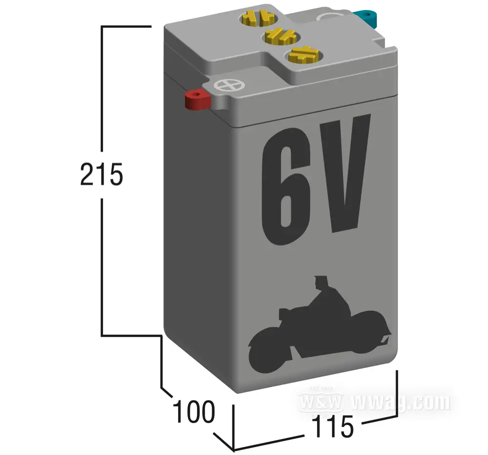 6V Acid Type Battery OEM 1929-1964