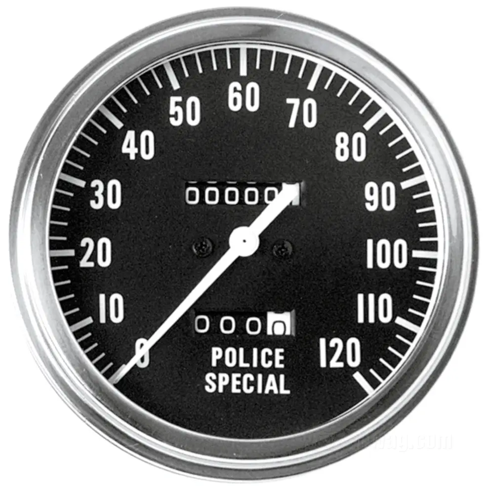 Police Special Style Fat Bob Speedometer