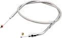 Cable acelerador forrado transparente trenzado