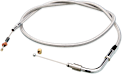 Cable de ralentí forrado transparente trenzado