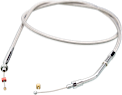 Cable de ralentí forrado transparente trenzado