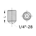 1/4”-28