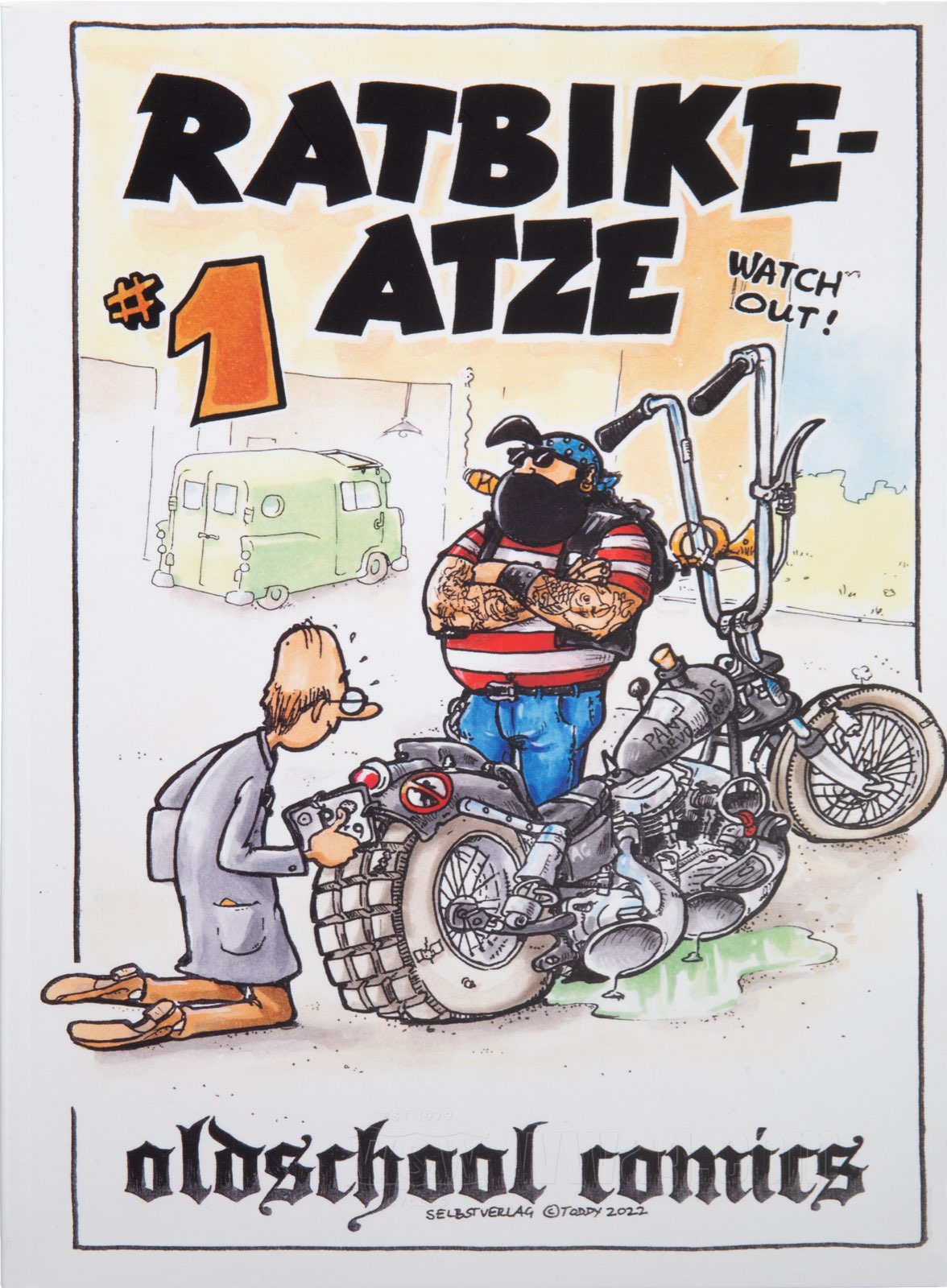W&W Cycles - Ratbike Atze Cartoons for Harley-Davidson
