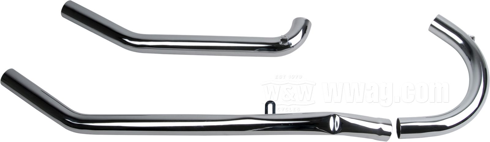 W&W Cycles - Paughco Dual Crossover 2-2 Header Pipes for Harley