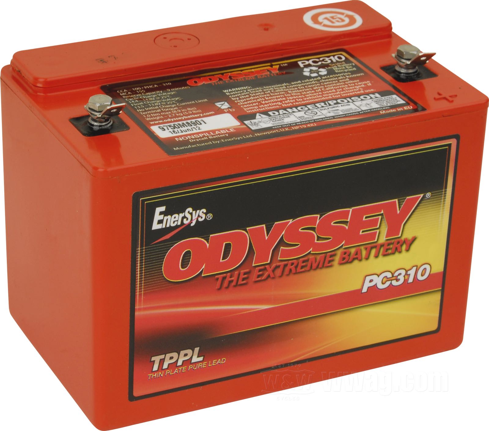 W&W Cycles - 6 V Antigravity AG-802 Lithium Ion Battery for Harley-Davidson