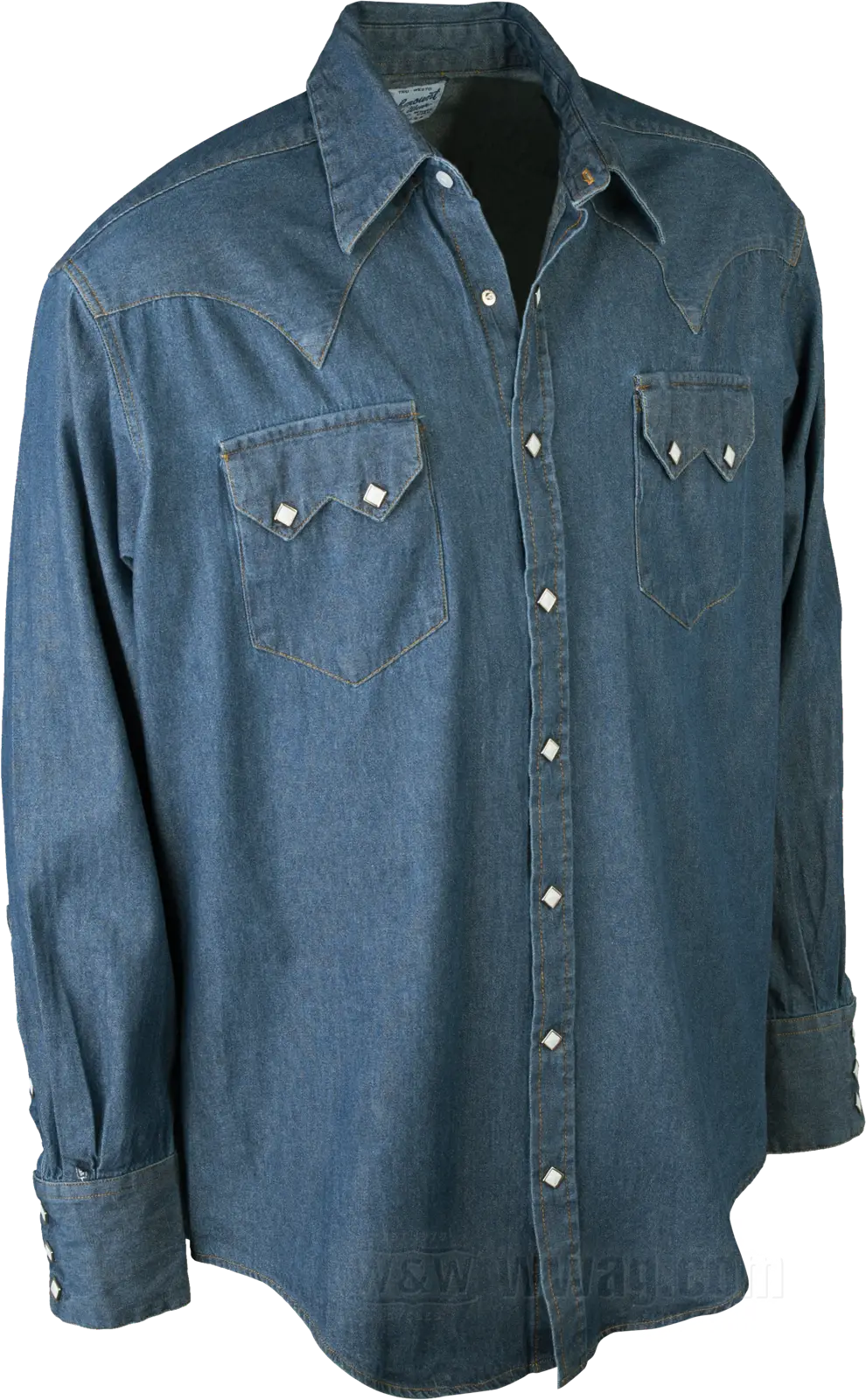 Rockmount Stonewashed Denim Western Shirt, S