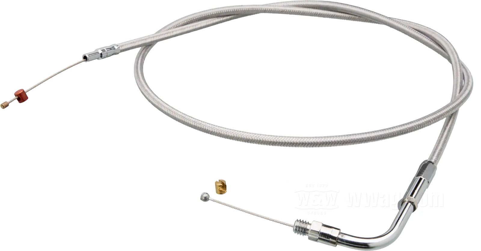Throttle Cable, Braided Coat, B-coil 86 cm