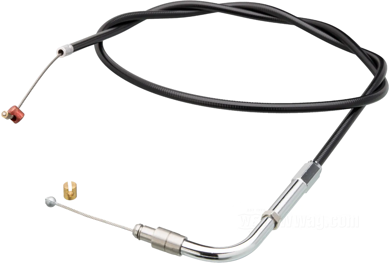 Throttle Cable, Black Vinyl, B-coil 81 cm