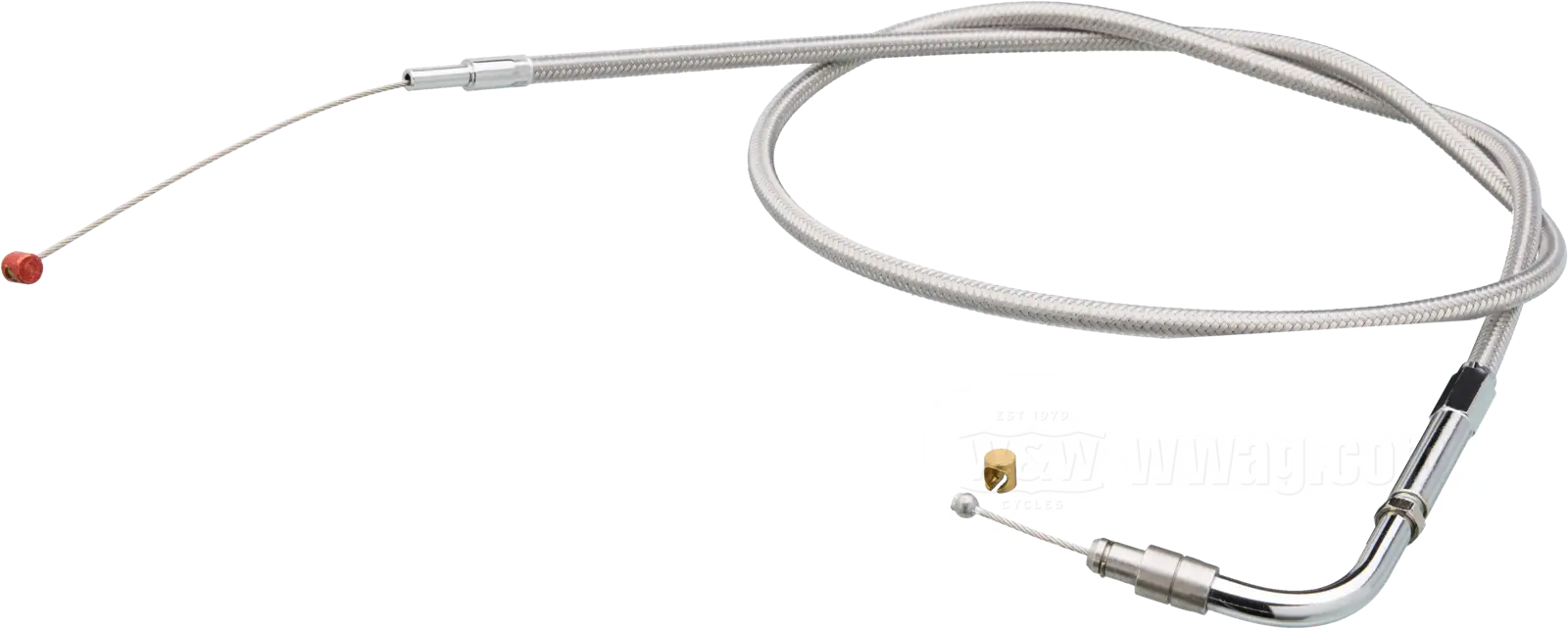 Throttle Cable, Braided Coat, B-coil 84 cm