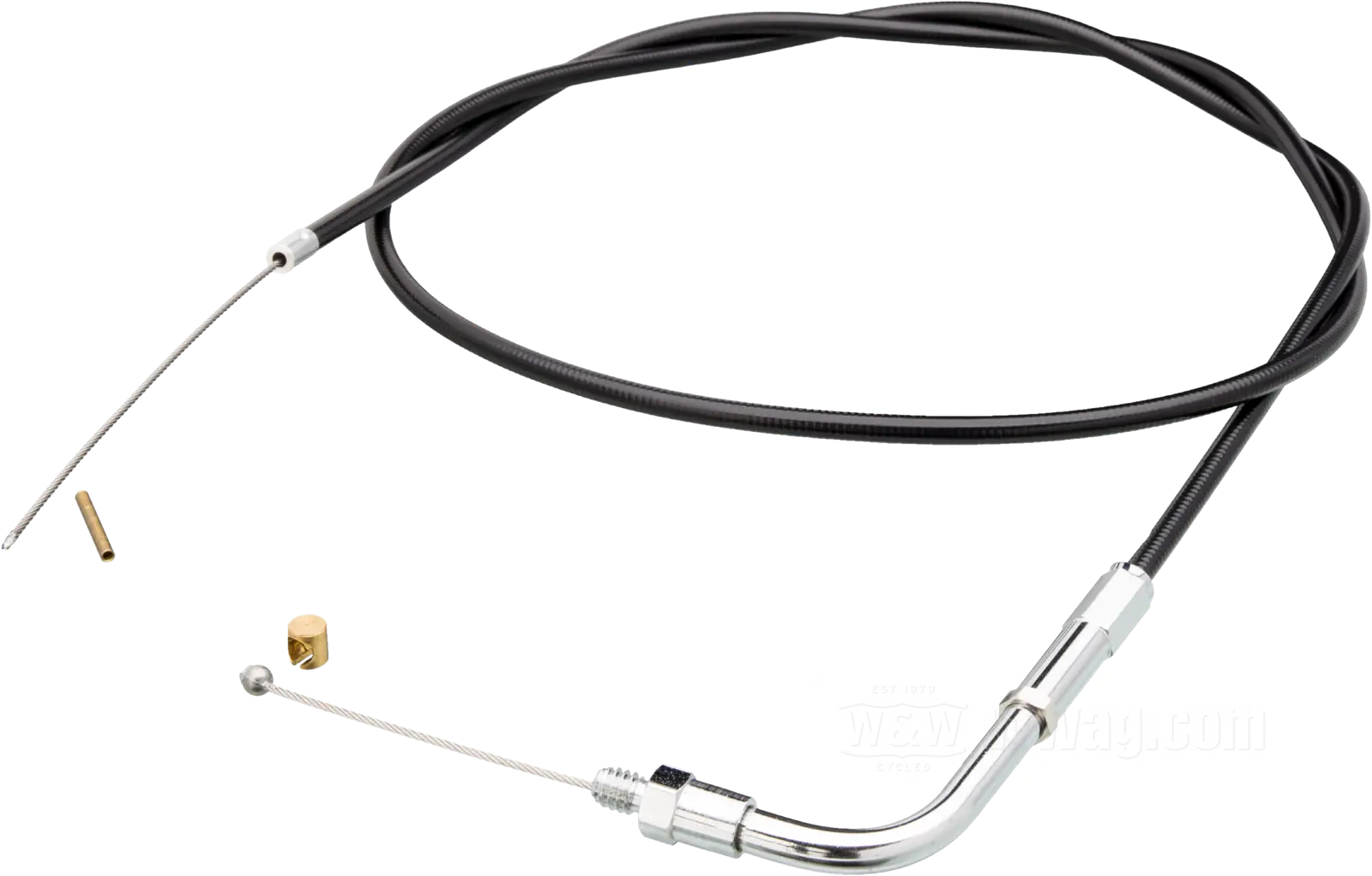 Throttle Cable, Black Vinyl, B-coil 86 cm