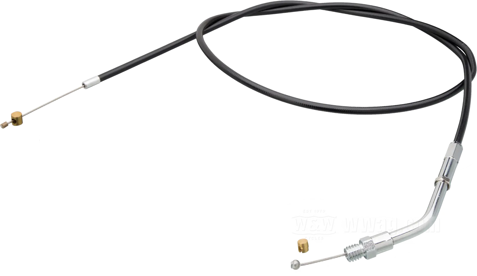 Throttle Cable, Black Vinyl, B-coil 97 cm
