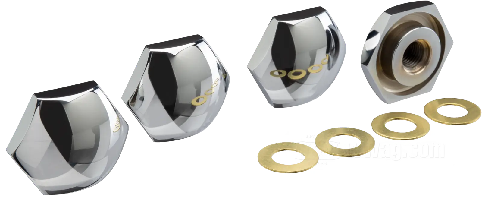 Nuts, Rocker Housings OEM Style Knuckle, chrome