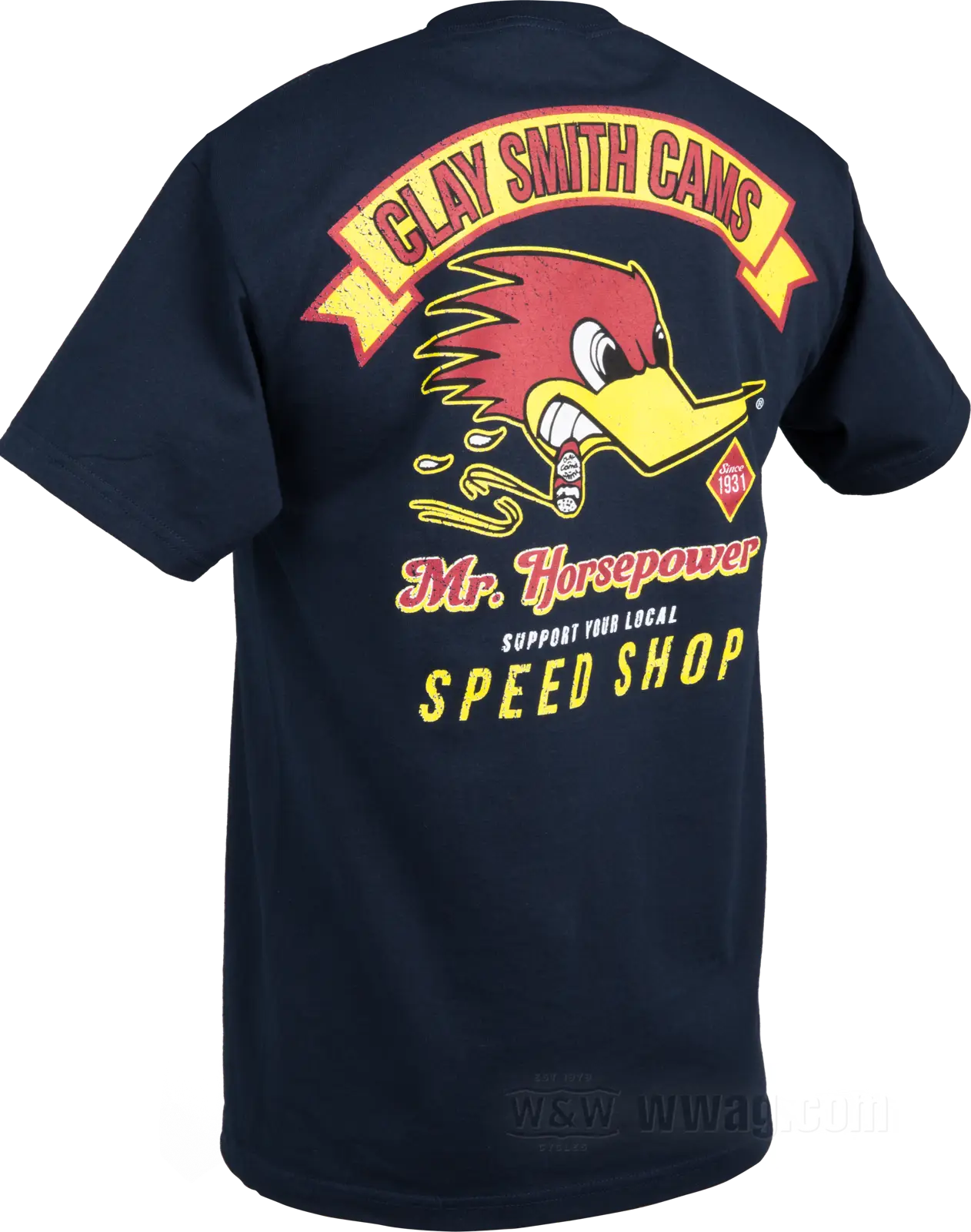 Clay Smith Mr. Horsepower T-Shirt, Navy, M