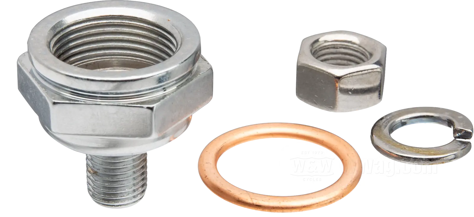 Nut for Float bowl, thread: 3/4”-20, chrome