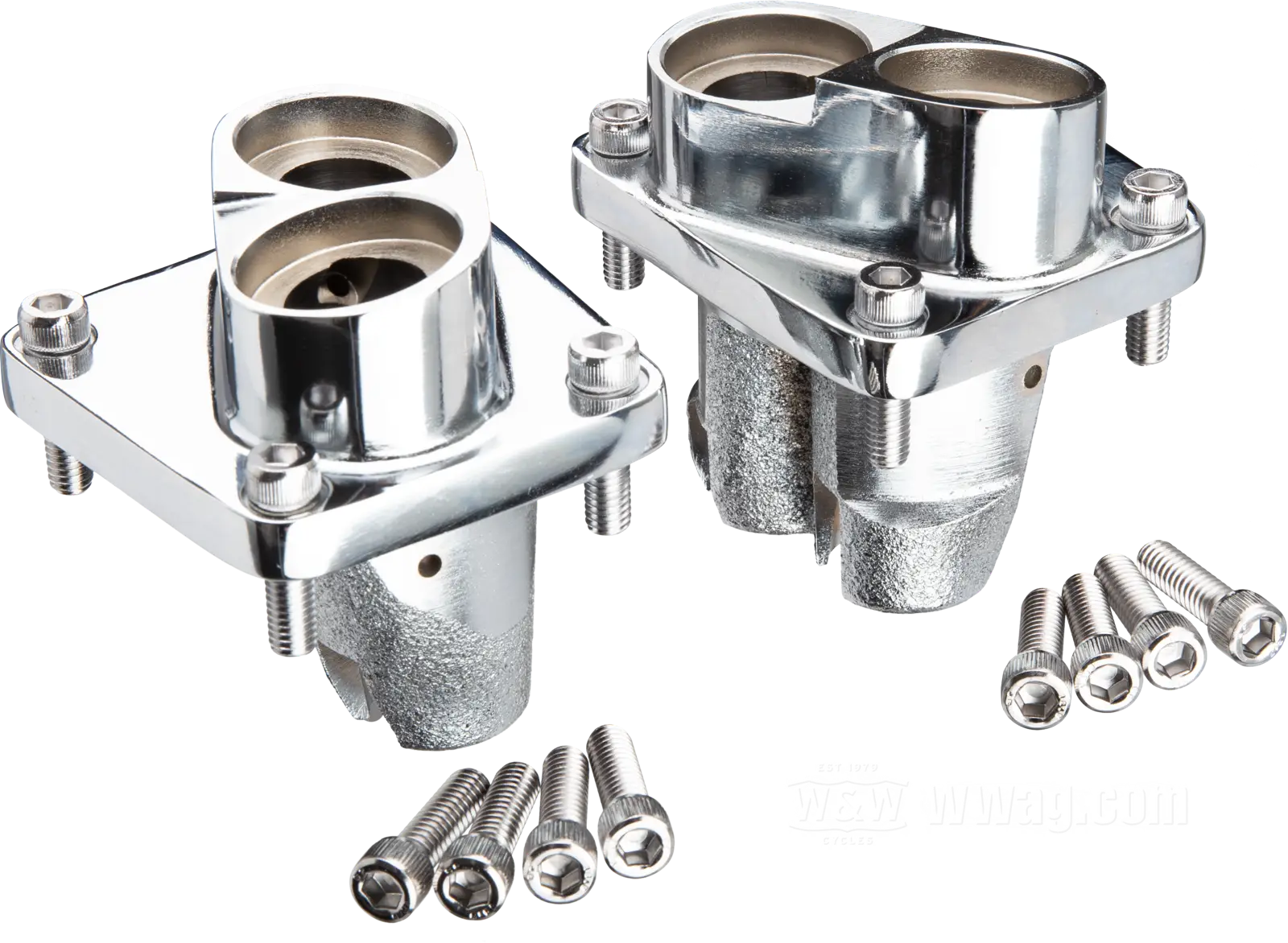 Tappet Guides for Panhead & Shovelhead, chrome