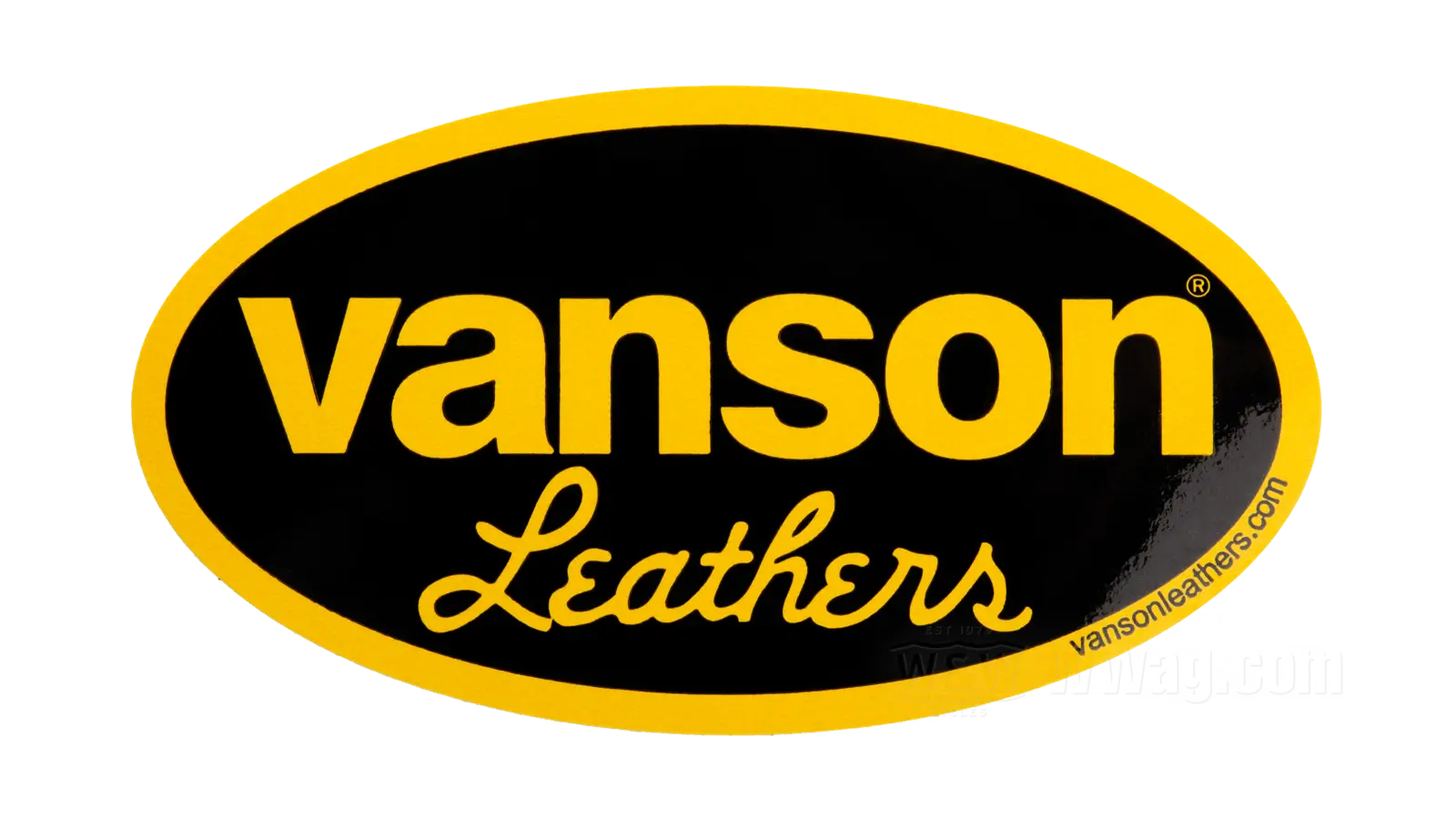 Vanson Sticker, black&frasl;yellow