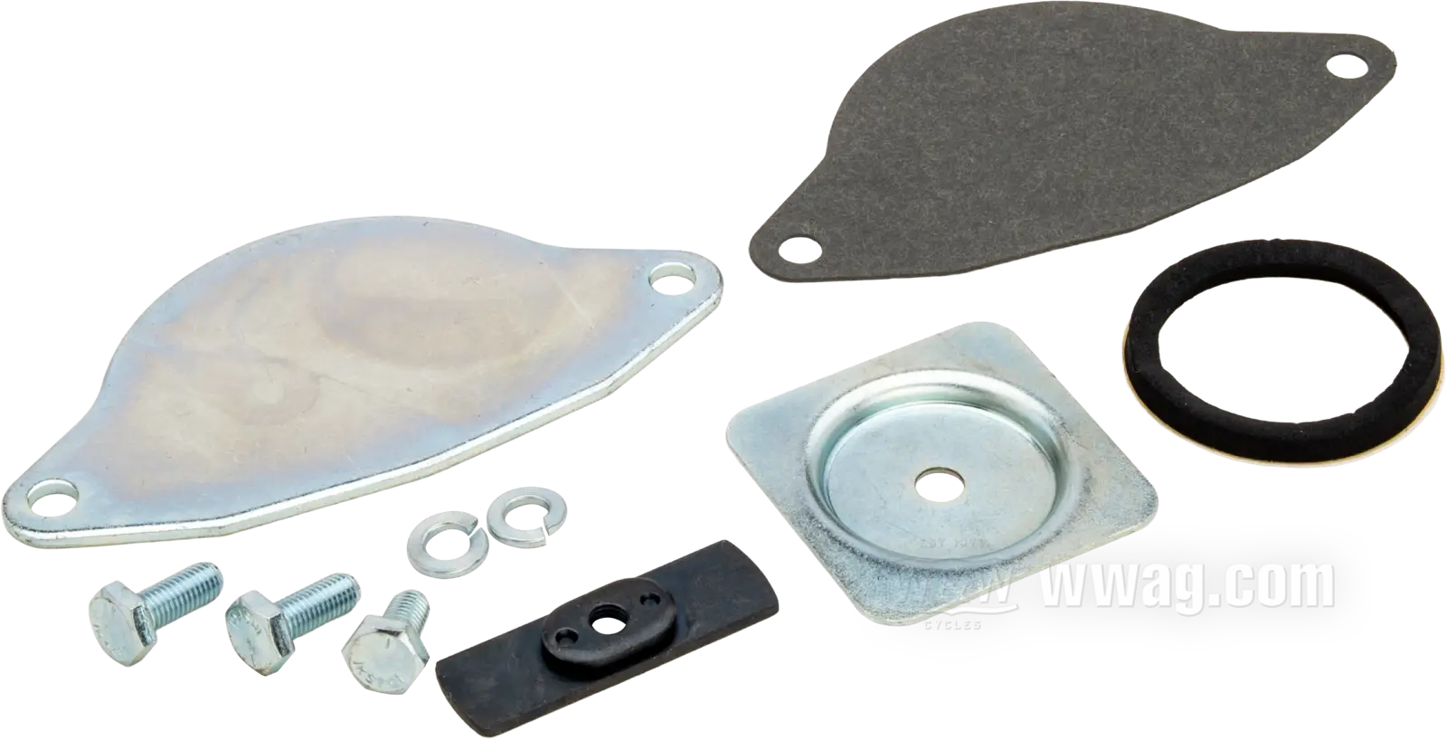 Starter Motor Block-Off Kit, 4-Speed Big Twin 1965-85