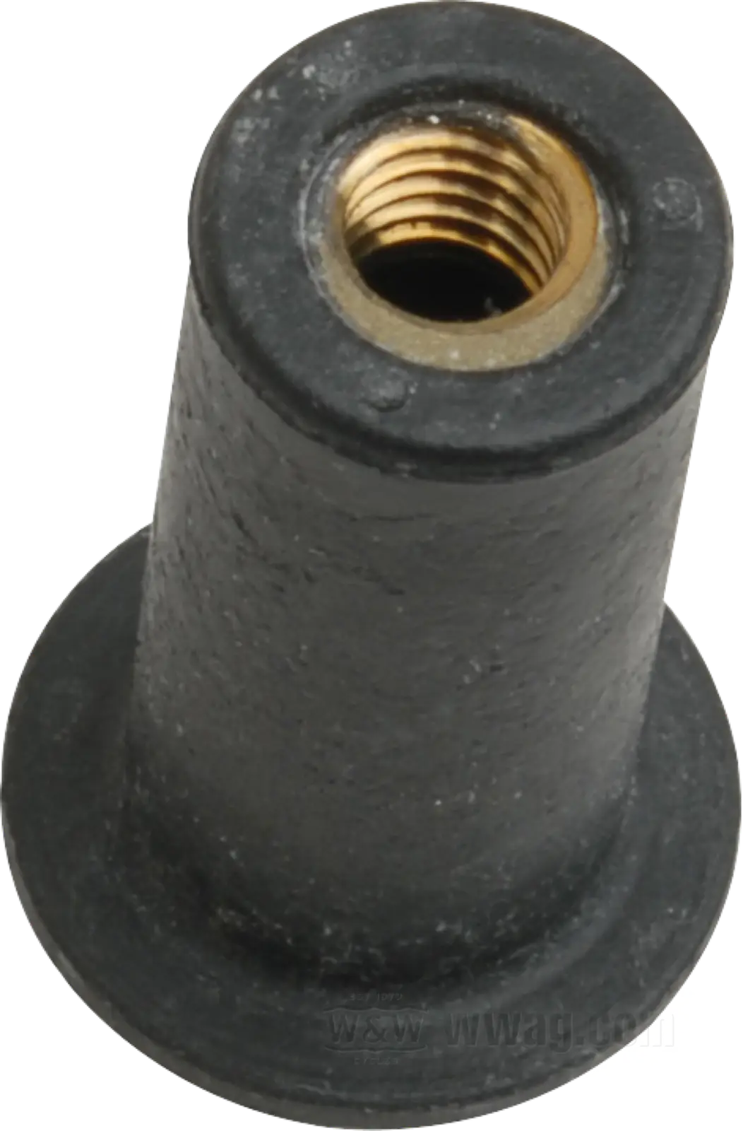 Blindsteckmutter, Messing / Neopren, #6-32