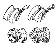 Spoke Sets for Wide Hub and Drop-Center Rims