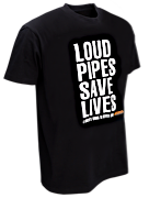 Camisetas W&W Classic - LOUD PIPES SAVE LIVES