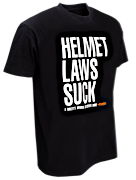 W&W Classic T-Shirts - HELMET LAWS SUCK